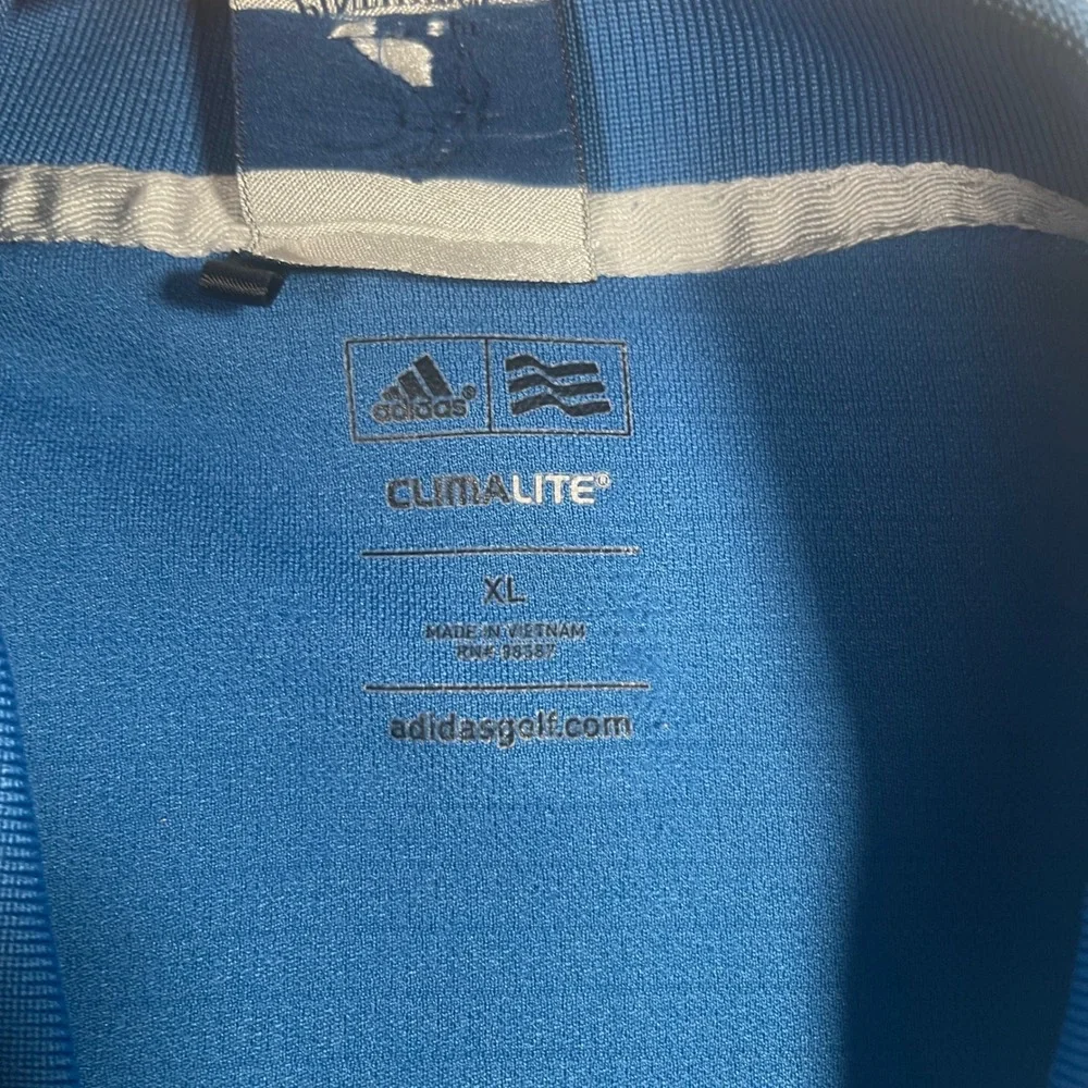 Pinehurst By Adidas Golf Polo Mens XL Blue Climalite Short Sleeve Textured Shirt
